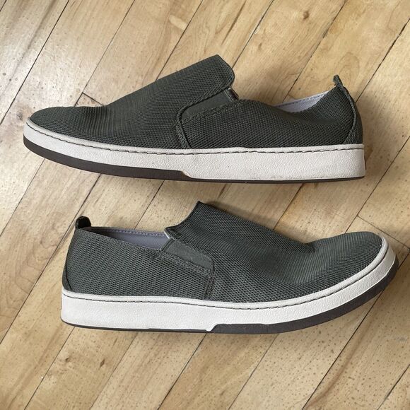 LL Bean Mens Size 9.5 Campside Slip On Comfort Loafers Sneakers - Moss Green - Picture 7 of 10